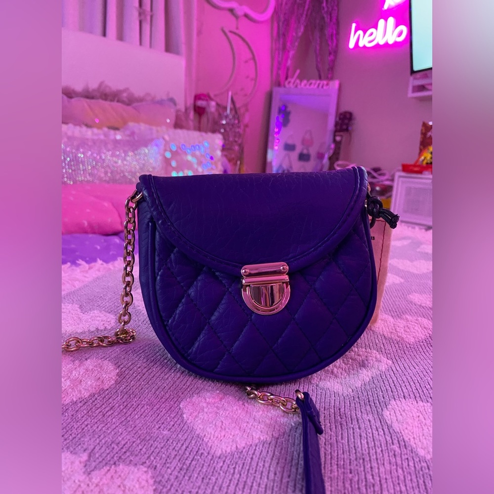 Royal blue crossbody purse